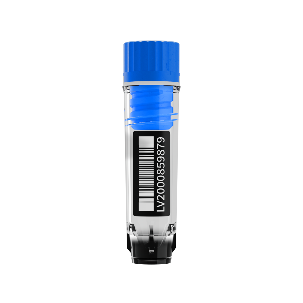 LVL SAFE MI500 2D Tube Probenröhrchen 0,5 ml mit Innengewinde-Screw Cap und Barcode