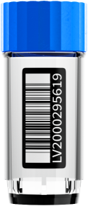 LVL SAFE XXLX4000 2D Tube Probenröhrchen 4 ml mit Schraubverschluss und seitlichem Code für eindeutige Probenidentifikation