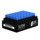 SAFE® LI1000 Rack mit verschlossenen 2D Tubes und blauen Screw Caps im 96er-SBS-Format
