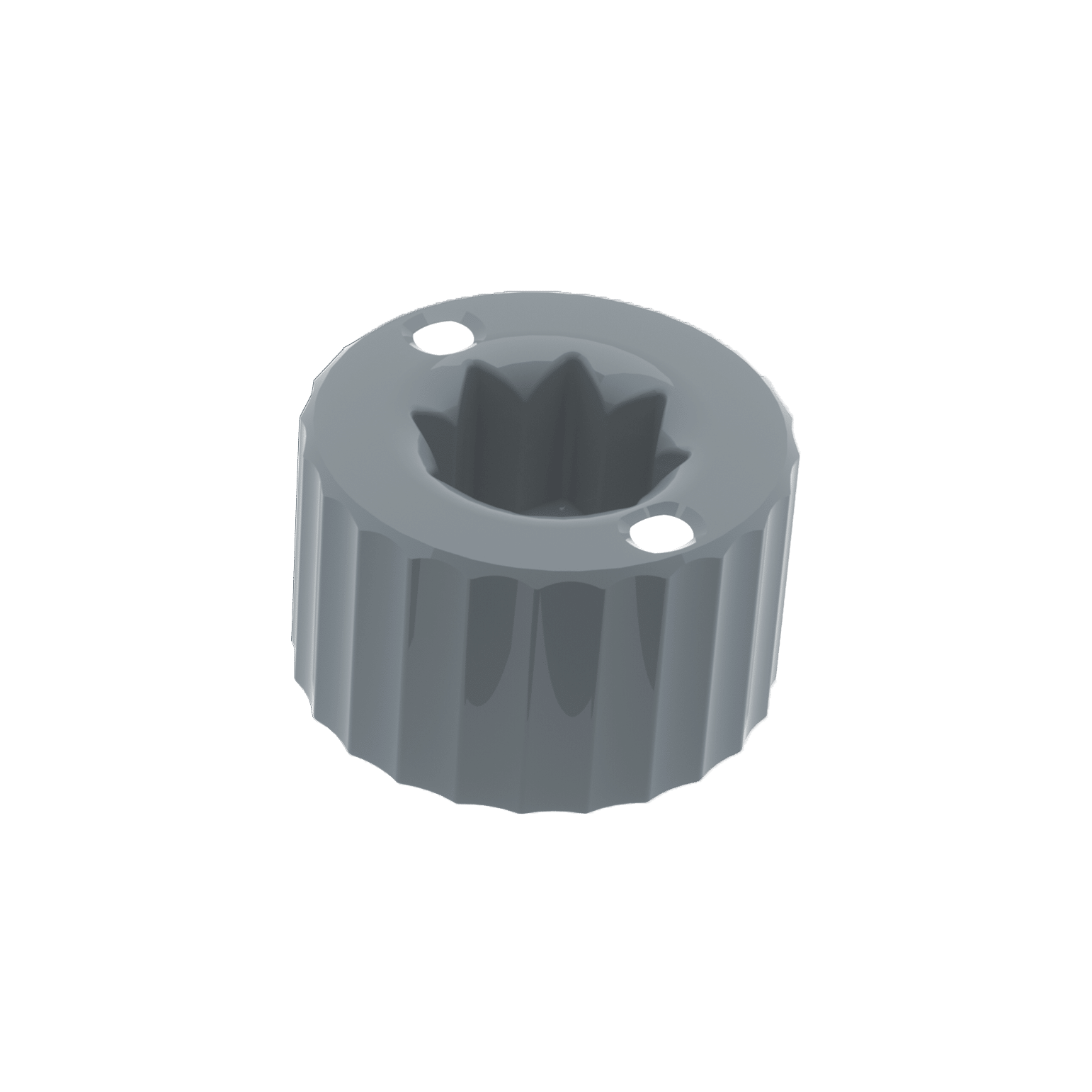 LVL SAFEĀ® Screw Cap in Telegrau RAL 7046, aus chemikalienresistentem Kunststoff