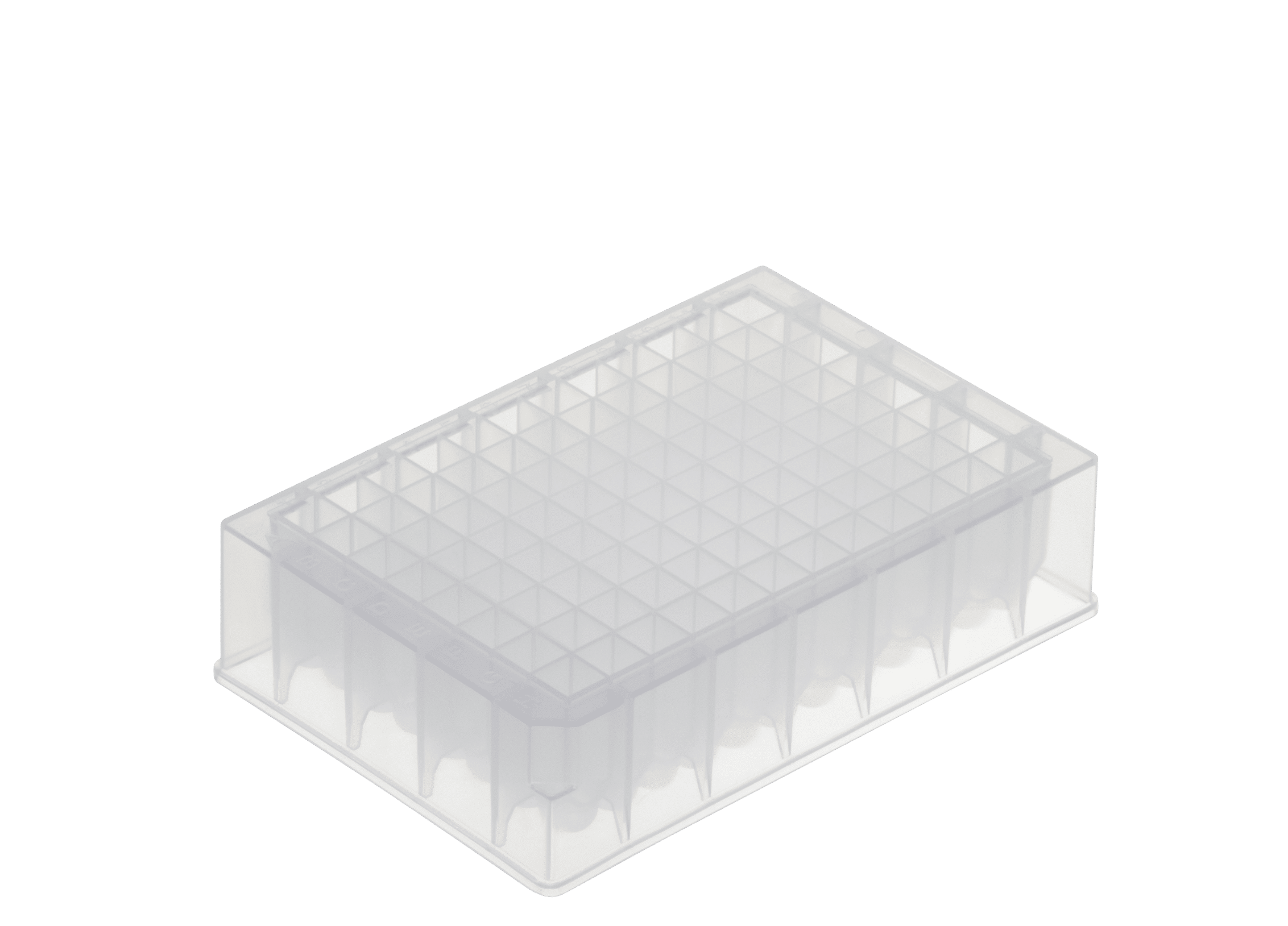 LVL Deep Well Platte aus Polypropylen im 96-Well-SBS-Format mit Deckel zur automatisierten Probenlagerung